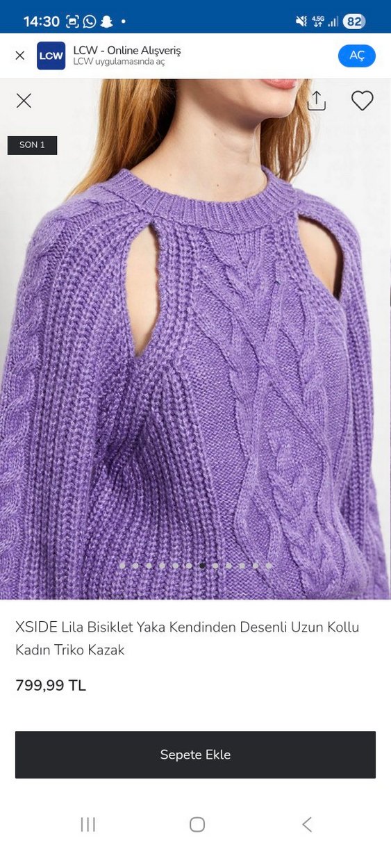 XSide Mor Kazak - Görsel 3