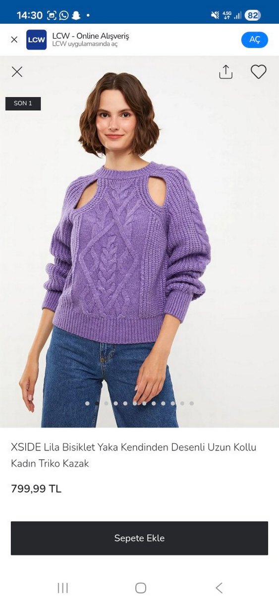 XSide Mor Kazak - Görsel 2