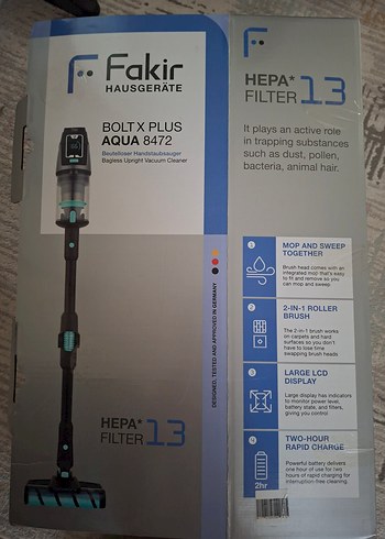 Fakir BoltX Plus Aqua Dikey Süpürge - Görsel 11