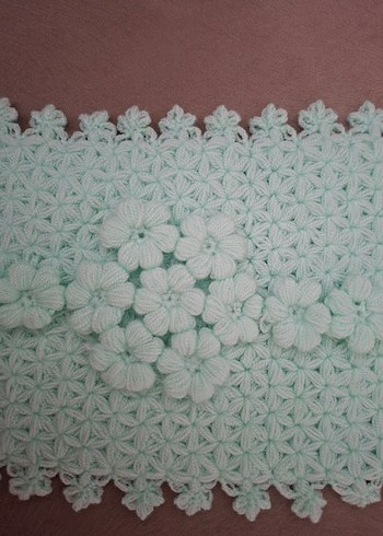 Mint Yeşili El Örgüsü Lif - Görsel 3