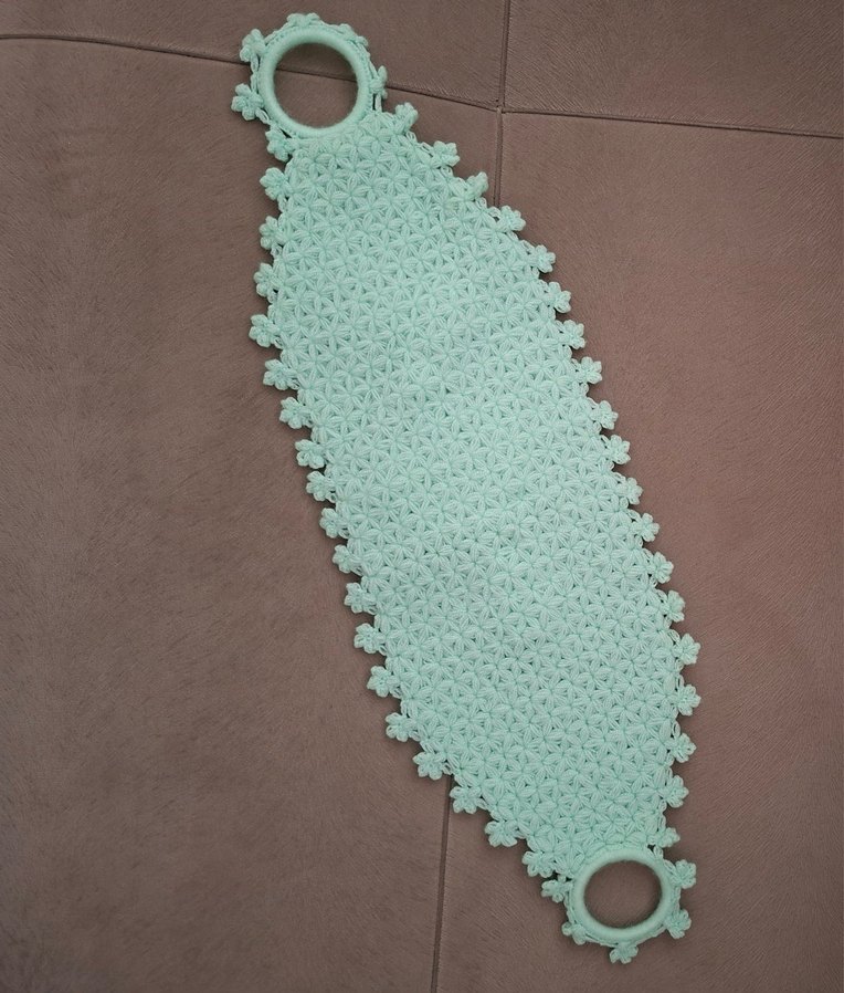 Mint Yeşili El Örgüsü Lif - Görsel 2