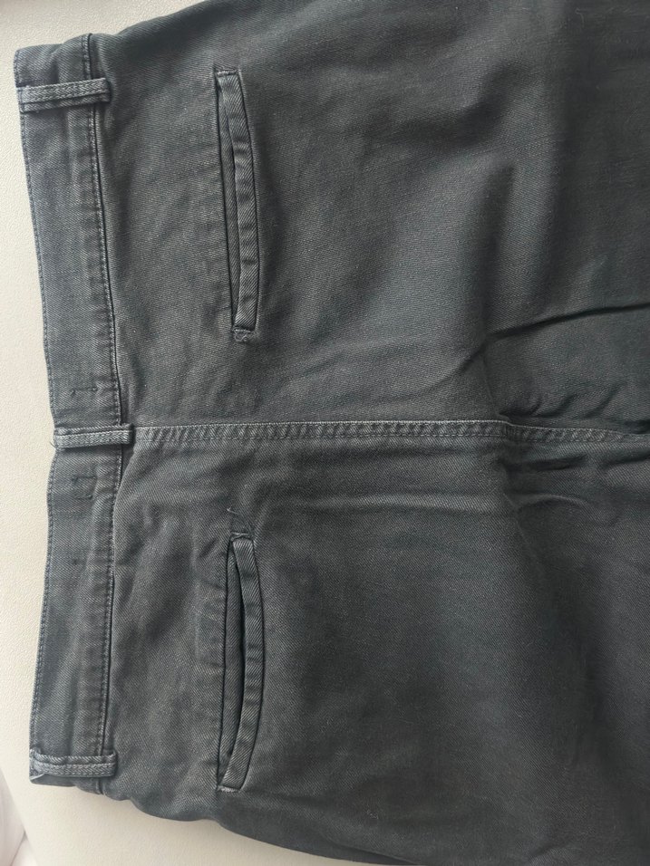 Erkek Siyah Denim Rahat Kesim Pantolon - Görsel 3