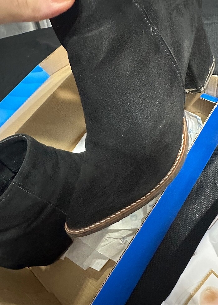 Kadın süet bot - Görsel 5