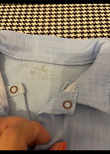 Düğmeli Yaka Kısa Kollu Erkek Bebek Body - Görsel 2