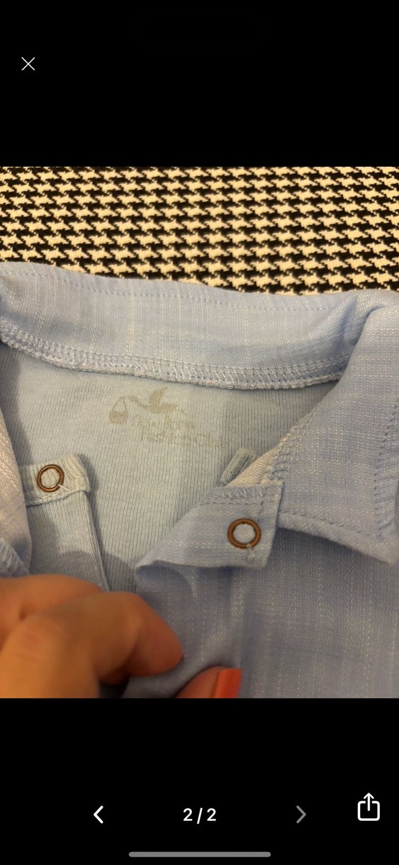 Düğmeli Yaka Kısa Kollu Erkek Bebek Body - Görsel 2