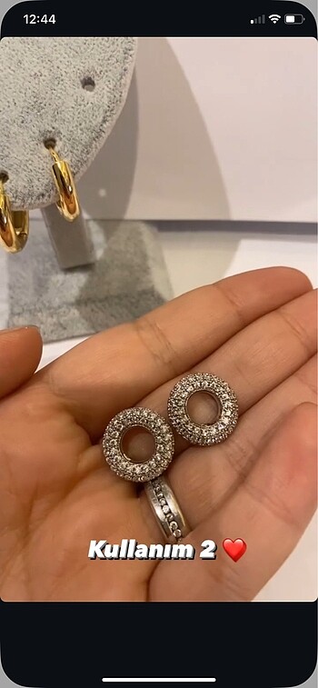  Beden İki kullanımlı küpe modeli