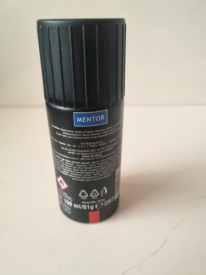 Mentor Strong Erkek Deodorant Sprey 150 ml - Görsel 3
