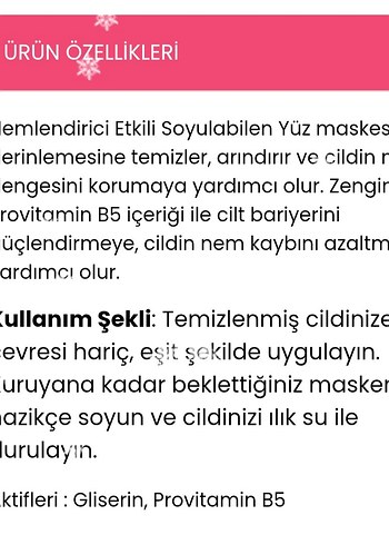 Simli Soyulabilen Nemlendirici Maske - Görsel 2