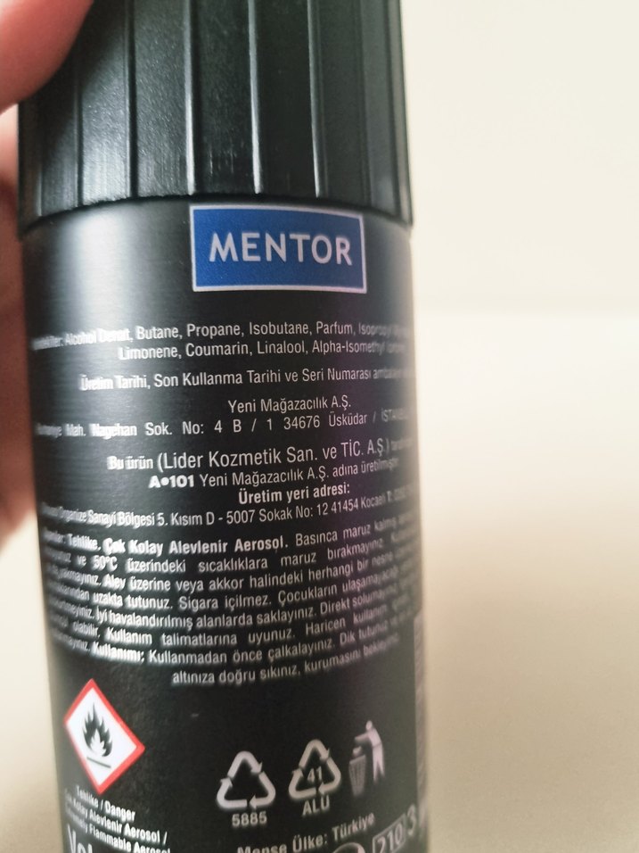 Mentor Adventure Erkek Roll-On Deodorant Siyah - Görsel 5