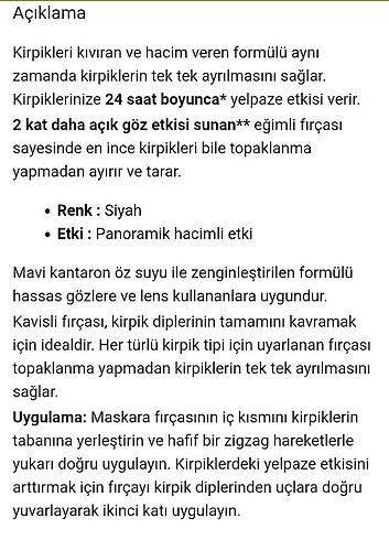 Beden Renk YVES ROCHER MIRACLE MASKARA