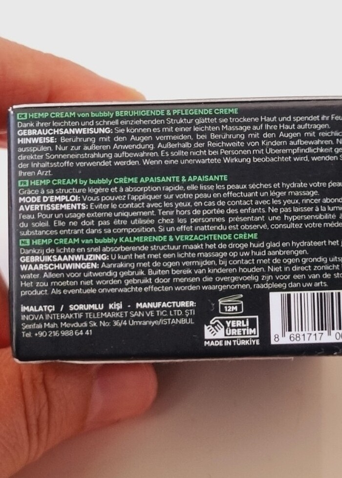 HEMP CREAM GREEN POWER  - Görsel 5