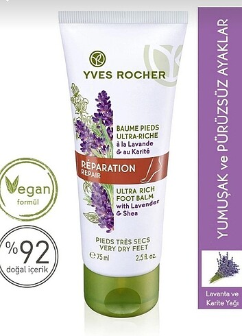 YVES ROCHER LAVANTALI AYAK BAKIM BALSAMI