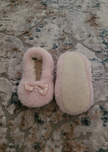 Kız Çocuk Pembe Kürklü Ev Terliği - Görsel 2
