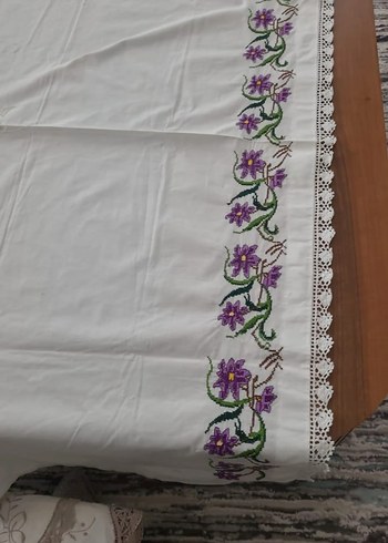 Nakışlı Mor Çiçek Desenli 1 adet etek