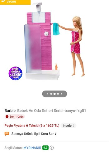 Pastel Pembe Barbie duş - Görsel 2