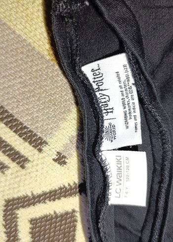 Kız Çocuk Siyah Harry Potter Baskılı Kolsuz Tişört - Görsel 4