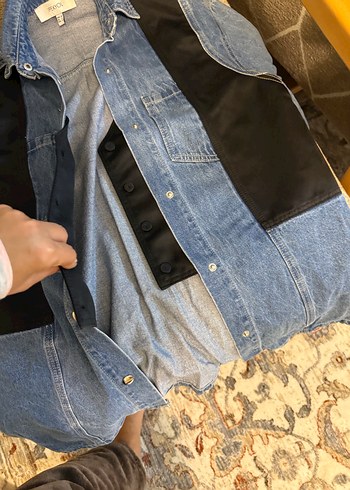 ipekyol İpekyol Düğmeli Mavi Kadın Denim Ceket