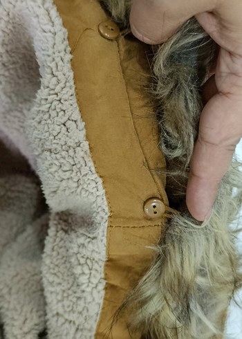 Kahverengi Kürklü Kadın Kış Montu - Görsel 6