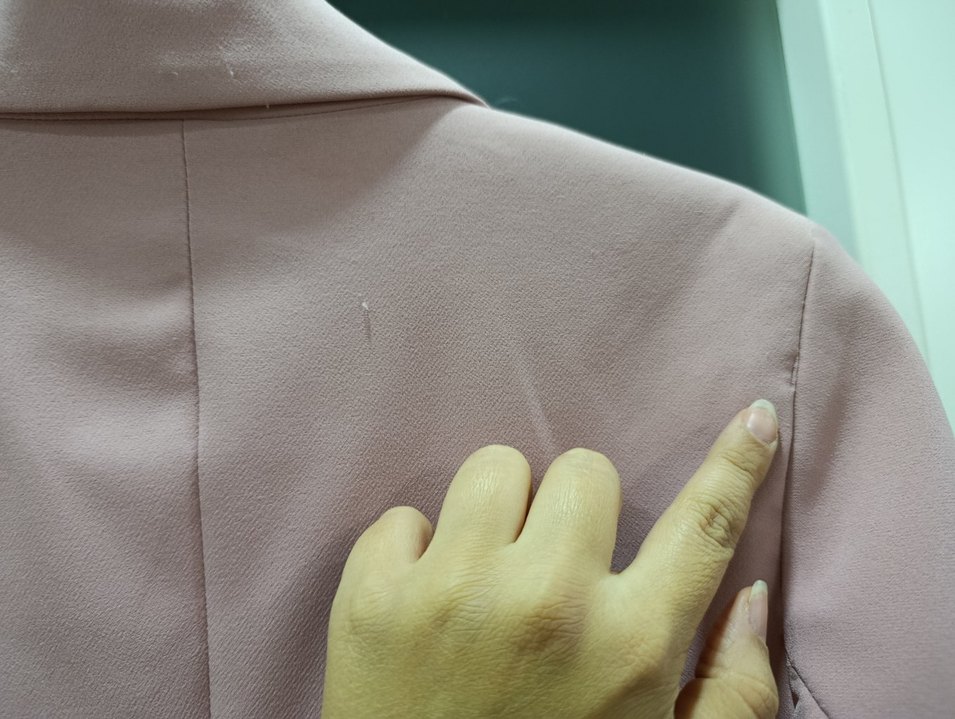 Pembe Midi Kadın Blazer Ceket - Görsel 5