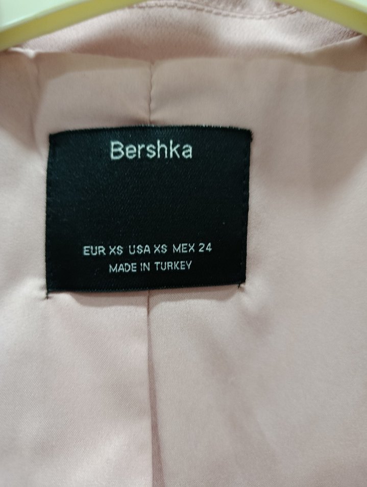 Pembe Midi Kadın Blazer Ceket - Görsel 4