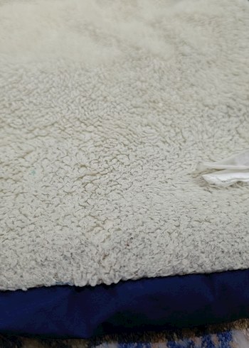 Mavi Kadın Midi Kışlık Mont Kürklü - Görsel 4