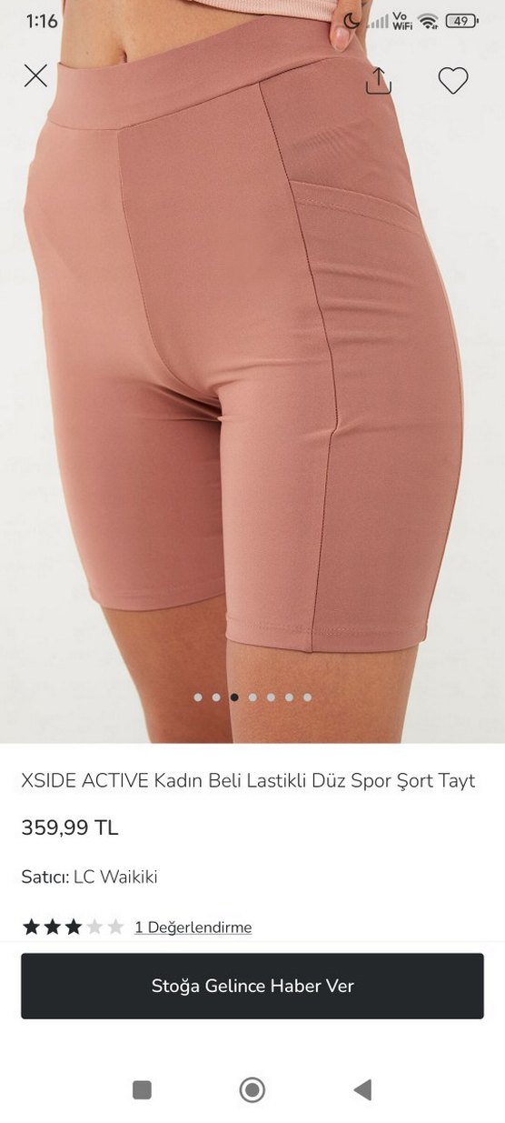 spor şort kısa tayt - Görsel 5