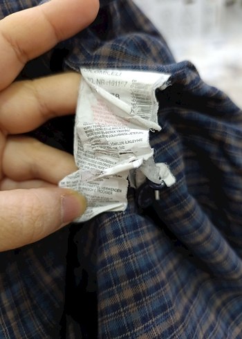 Düğmeli Kahverengi Ekoseli Erkek Gömlek - Görsel 6