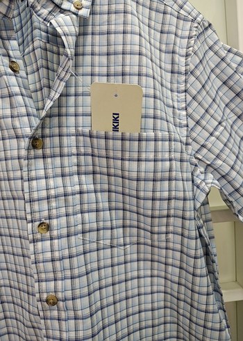 LCW Erkek Kısa Kollu Kareli Gömlek - Görsel 3