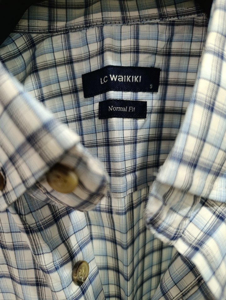 LCW Erkek Kısa Kollu Kareli Gömlek - Görsel 2