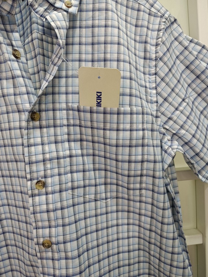 LCW Erkek Kısa Kollu Kareli Gömlek - Görsel 3