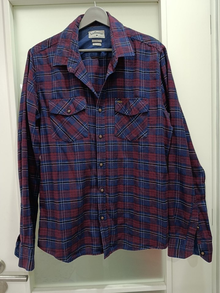 Erkek Kareli Uzun Kollu Gömlek - Görsel 2