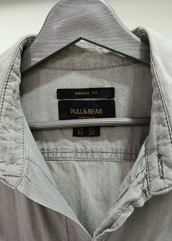 Gri Uzun Kollu Keten Erkek Gömlek - Görsel 2