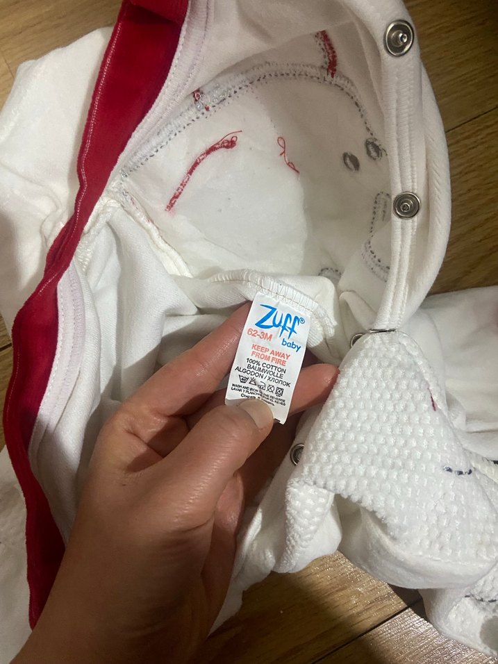 Renkli Nakışlı Beyaz Erkek Bebek Tulum - Görsel 2