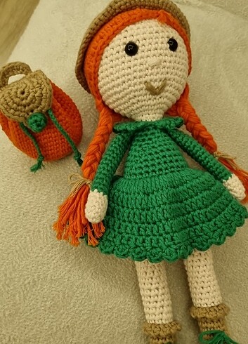 AMİGURUMİ ÇANTALI BEBEK - Görsel 4