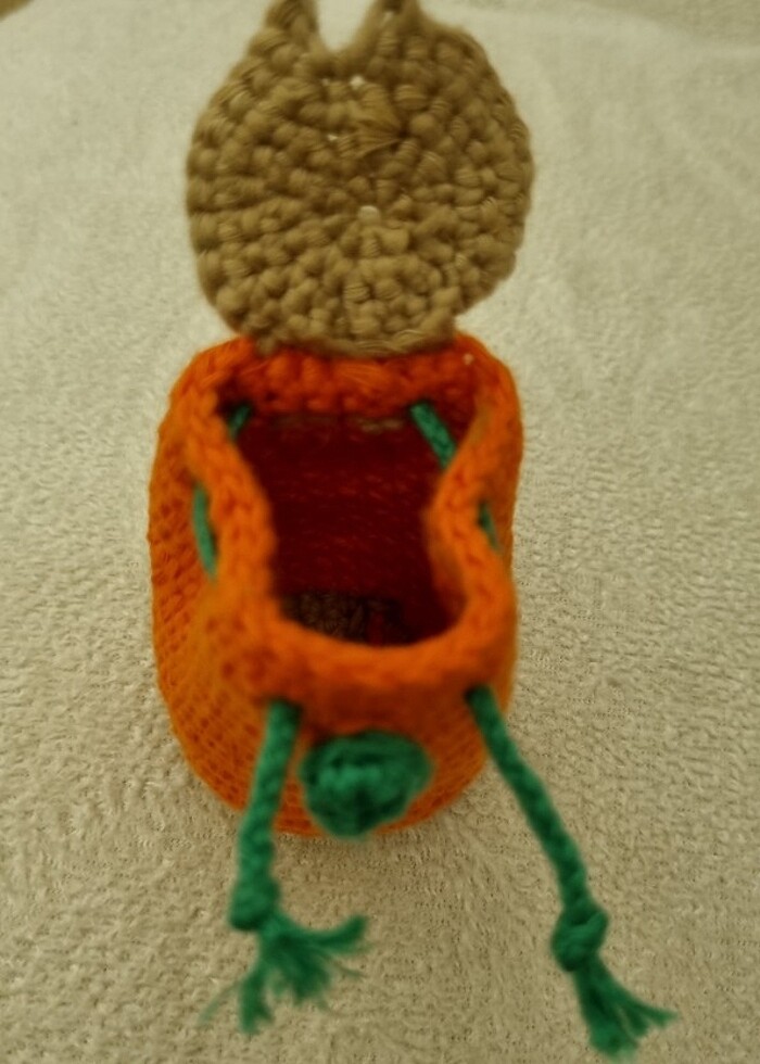 AMİGURUMİ ÇANTALI BEBEK - Görsel 2