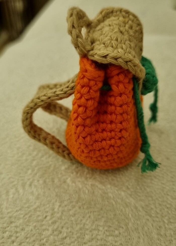 AMİGURUMİ ÇANTALI BEBEK - Görsel 5