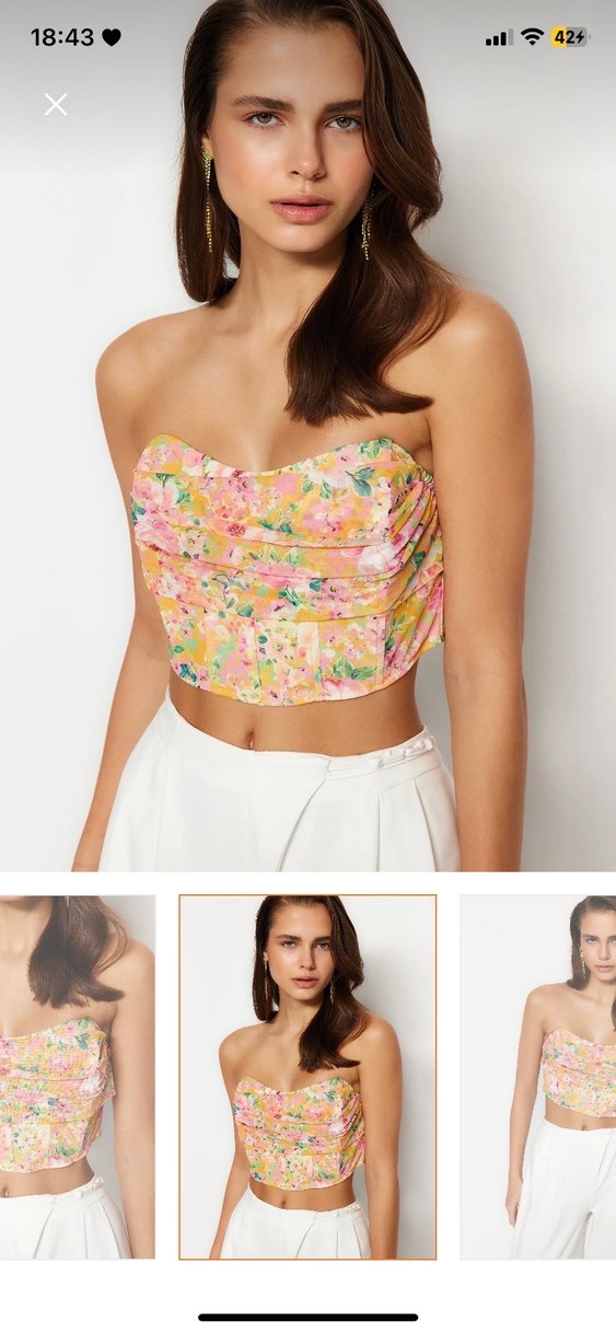 Milla çiçek desenli büstiyer - Görsel 3