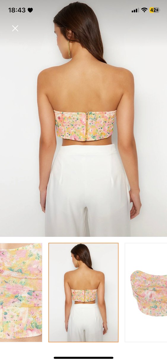 Milla çiçek desenli büstiyer - Görsel 4