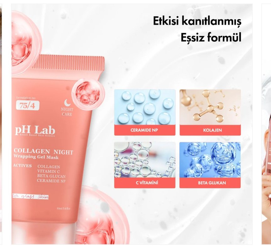 pH Lab Kollajen Maske - Görsel 3