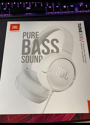 jbl tune 500 beyaz kablolu kulak üstü kulaklık