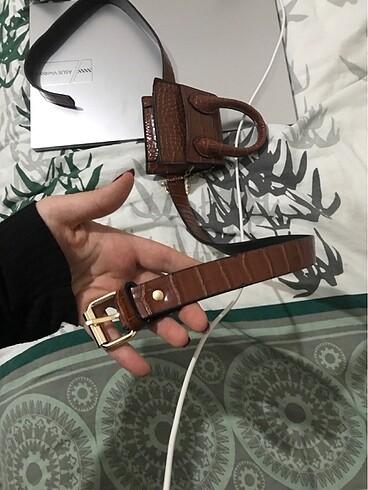 Vakko Mini kemerli kol ve bel çantası