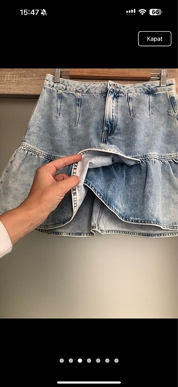 Zara mini kot etek