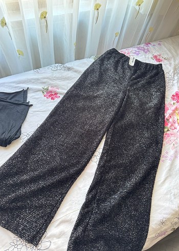 s Beden Siyah Örgü Kadın Crop Top trendyol simli alt üst takım