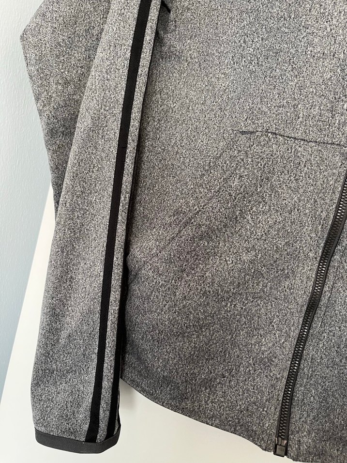 Gri Adidas Fermuarlı Erkek Sweatshirt - Görsel 3