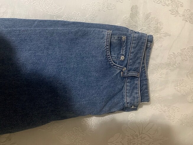 40 Beden Yandan yırtmaçlı kot jean