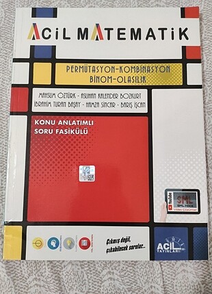 Acil Matematik Permütasyon Kombinasyon Binom Olasılık Fasikülü