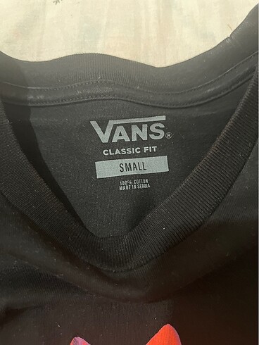 Vans 0 pamuk unisex tişört - Görsel 2