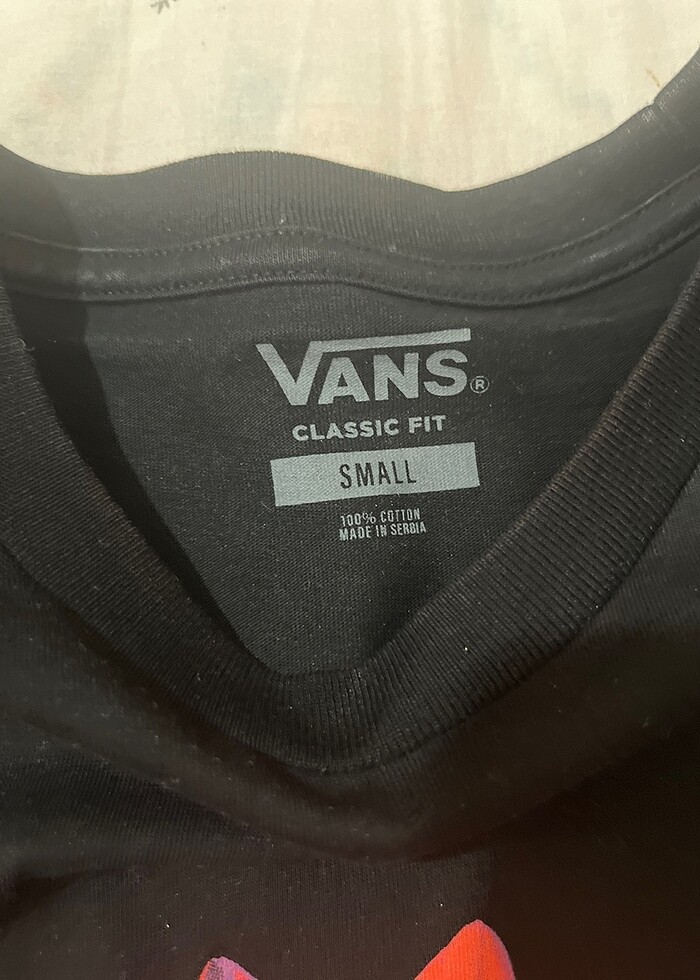 Vans 0 pamuk unisex tişört - Görsel 2