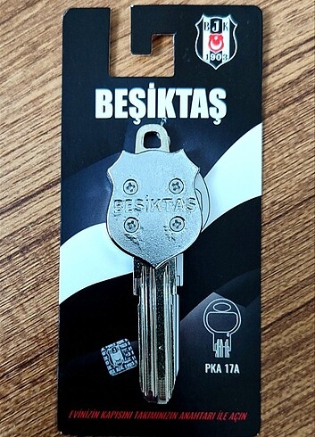 Beşiktaş Lisanslı Beşiktaş Çelik Kapı Anahtarı