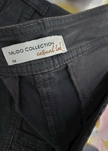 Siyah Midi Kadın Kumaş Pantolon - Görsel 3